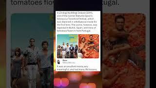 In Zindagi Na Mile Gi Dobara (2011), La Tomatina Festival was depicted for the first time