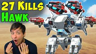 HOLY HAWK! 27 KILLS in Team Deathmatch - War Robots Mk2 Gameplay WR