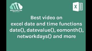 Master the date functions in excel. Learn how to handle dates in excel like a pro