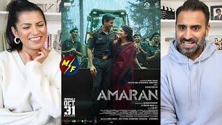 Amaran - Trailer Reaction | Sivakarthikeyan, Sai Pallavi | Rajkumar | GV Prakash | Kamal Haasan