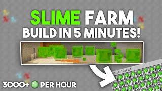 Minecraft EASY Slime Farm in Bedrock 1.21 (MCPE/Xbox/PS4/Nintendo Switch/Windows10)