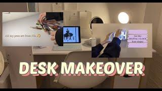 Desk makeover | White aesthetic | Desk Tour | Shopee Finds