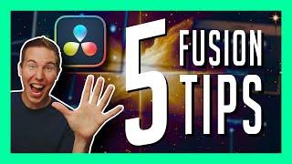 Top 5 ESSENTIAL Fusion Tips for Beginners - DaVinci Resolve 19