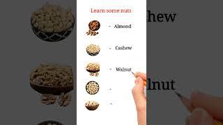 Learn some nuts #shortsfeed  #english #englishgrammar #shortsviral #englishlearning