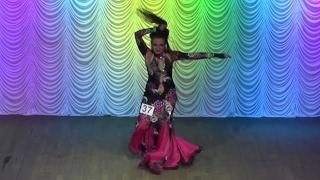 Анна Кухаренко  Egyptian Belly Dance Folklore Raqs Baladi Solo FINAL  Oryantal Dans Championship