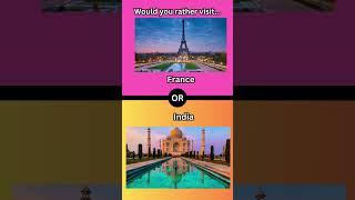 Would You Rather Visit These Exotic Destinations? ️"