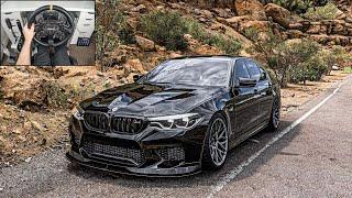 BMW M5 F90 | Forza Horizon 5 | Steering Wheel Gameplay