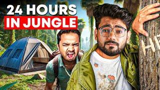 24 Hours Camping in a Mysterious Jungle! | BIG Mistake