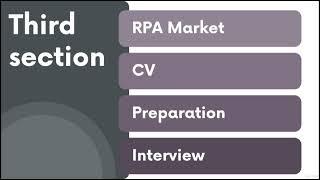 RPA Roadmap course contents