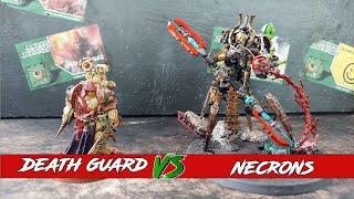 Necrons v Death Guard-10th edition Warhammer 40k Battle Report