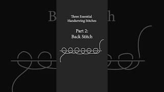 Essential Sewing Stitches Part 2: Backstitch