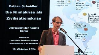 Fabian Scheidler: Die Klimakrise als Zivilisationskrise, Universität der Künste Berlin / Theater