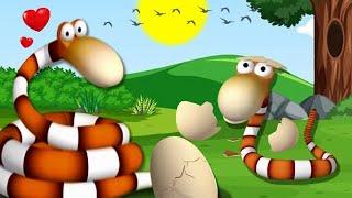 Ostrich vs Snake: The Great Egg Battle  | Gazoon | Funny Animal Cartoons For Kids