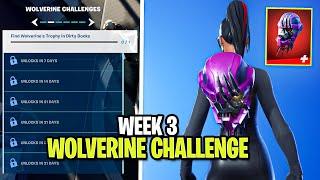 How to Unlock "Wolverine's Trophy" Back Bling! - Week 3 Wolverine Challenge | Fortnite Season 4