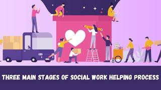 Three Stages | Main stages of Social work helping process.