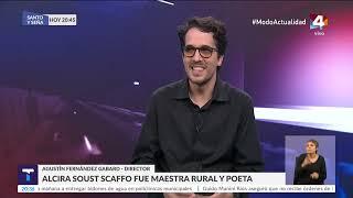 Entrevista en Telenoche Canal 4 - Alcira y el campo de espigas