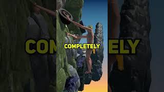 What does the guy in a difficult game about climbing look like?