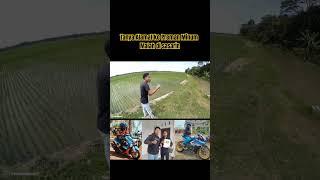 Nyasar di tengah sawah #feedshorts #motovlog