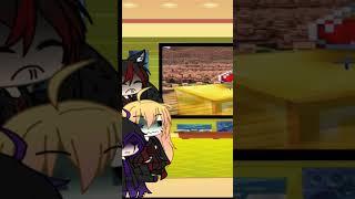 gacha react to grox #gachareacttogrox  gacha react to grox manhunt minecraft meme #gacha