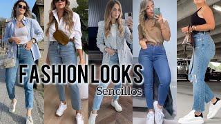 Moda 2024 MUJER LOOK DE HOY! Combinaciones Con PANTALON de mezclilla IDEAS FÁCILES EN TENDENCIA