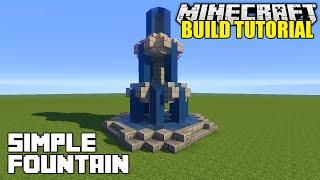 Minecraft: How To Build A Fountain Tutorial (Simple & Easy)