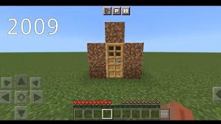 Minecraft House Evolution 2009-2022