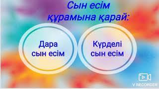 Сын есім дегеніміз не? #сынесім #жасалуы #сынесімніңтүрлері