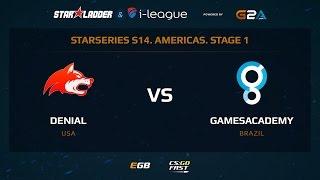 Denial vs  GamesAcademy, SLTV StarSeries Season XIV, map 1 cache