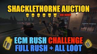 [PAYDAY 2] Shacklethorne Auction ECM Challenge: full rush + all loot (38 artifacts slowly ziplined)