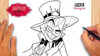 How to draw Lucifer Hazbin Hotel Easy