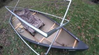 How to Build a Scissors Style Pop Up Duck Blind on a Canoe