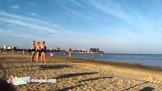 Анапа пляж море утро 6 августа 2015