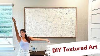 DIY Textured Art - Home Decor on a Budget | Builds by Maz