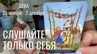 ДЕВА : Не слушайте никого кроме себя! | Неделя 25 ноября - 2 декабря 2024 таро прогноз