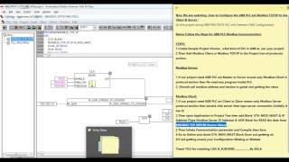 ABB PM573 ETH PLC MODBUS TCP/IP Client & Server Configuration & Program Downloading Tutorial 1