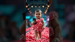 1-year-old girl fashion show #funny #cute #fashion #fashionshow #funnymoment