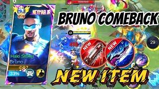 BRUNO BEST BUILD 2024 CARRY TEAM  GAMEPLAY MOBILE LEGEND /BRUNO COMEBACK 