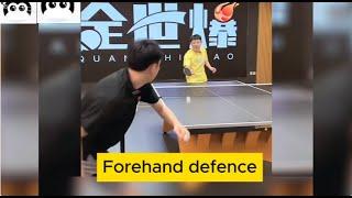 【table tennis】How to Defend More Stably on the Forehand Side