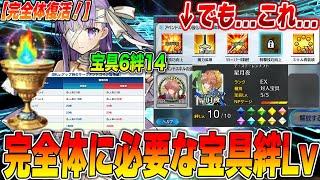 【FGO】完全体復活！アプデ後の完全体必要宝具Lvや絆Lvまとめ｜夢火の価値がヤバいし、これって...【令和最新版】