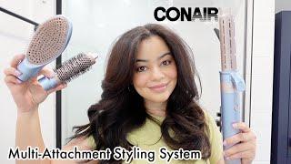 TESTING NEW CONAIR MULT-ATTACHMENT STYLING SYSTEM ON CURLY HAIR - WORTH $100?! 