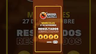 Resultado Loteria del Meta del Miércoles 27 de Noviembre de 2024#Shorts #Loteria