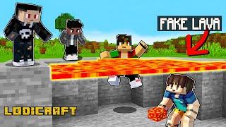 FAKE LAVA to Fool My Friend in Minecraft  (Tagalog)