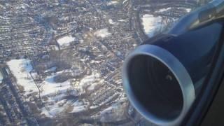 US Airways Airbus A320 Takeoff PHL - GREAT ENGINE SOUND
