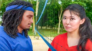 Emily VS Agent in Beach Volleyball!