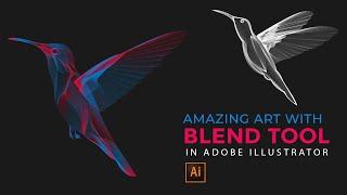 Create Stunning Artwork with the Blend Tool In #adobeillustrator  :A Step-by-Step  guide #tutorial