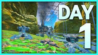 DAY1 Surviving SOLO On The MOST CONTESTED SERVER  | Solo MESA Ark PVP