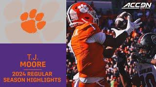 T.J. Moore 2024 Regular Season Highlights | Clemson Wide Receiver