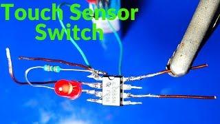 Touch Sensor Switch Circuit with 555 timer | makelogy