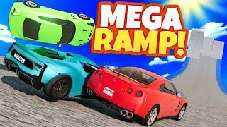 We Raced and Crashed on the BIGGEST RAMP in BeamNG Drive Mods Multiplayer!