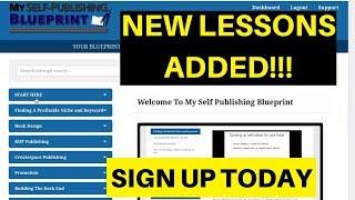 Kindle Publishing Course 2017/2018 | My Self Publishing Blueprint Course Overview